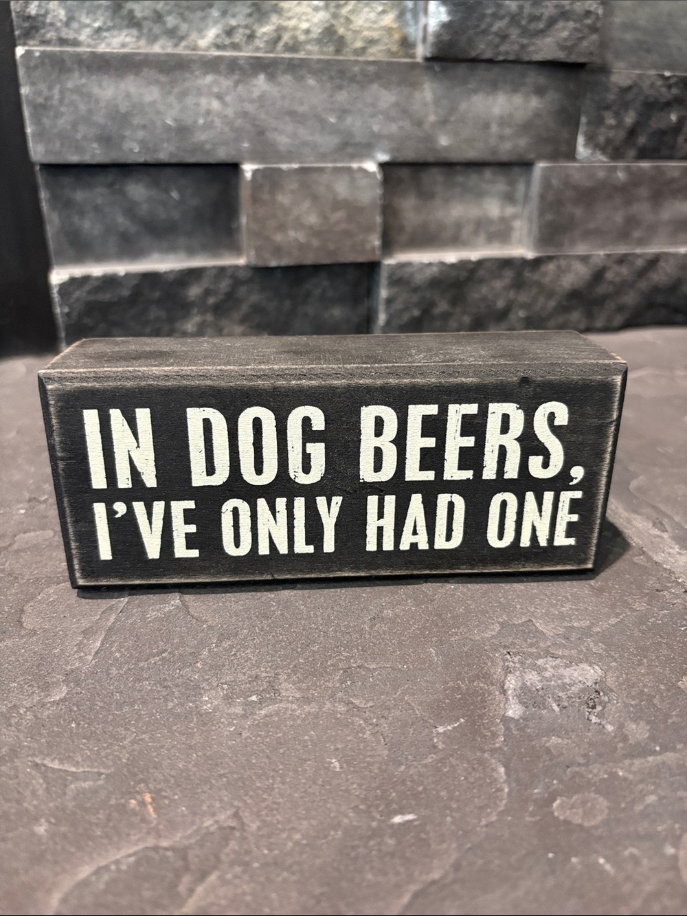 Novelty Wood Sign - 'In Dog Beers, I've Only Had One'